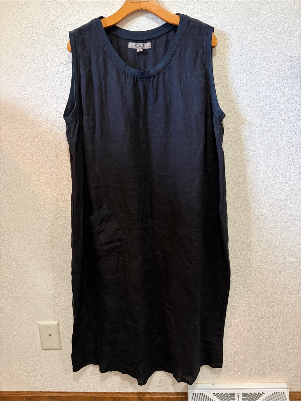 Flax Black Linen Dress